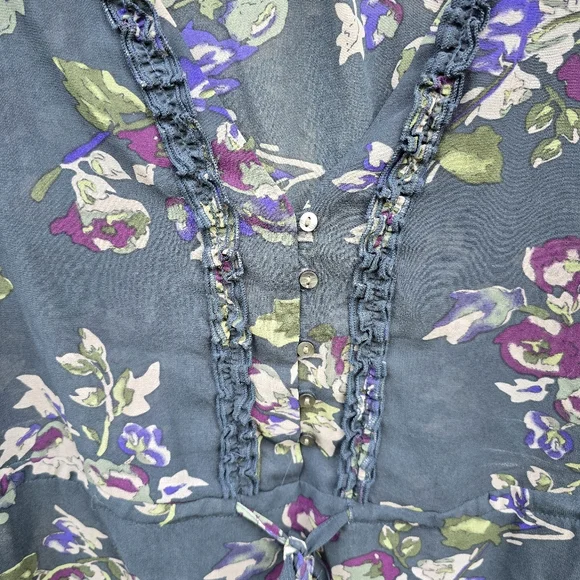 Converse Floral Sheer Dress, Size Medium - Picture 2 of 6